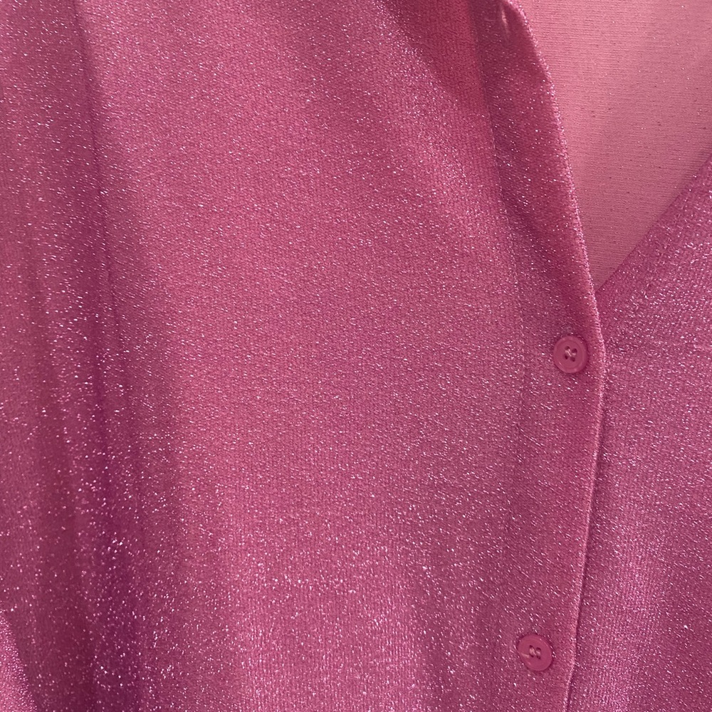 Sparkling Pink Shirt Dress- Curve